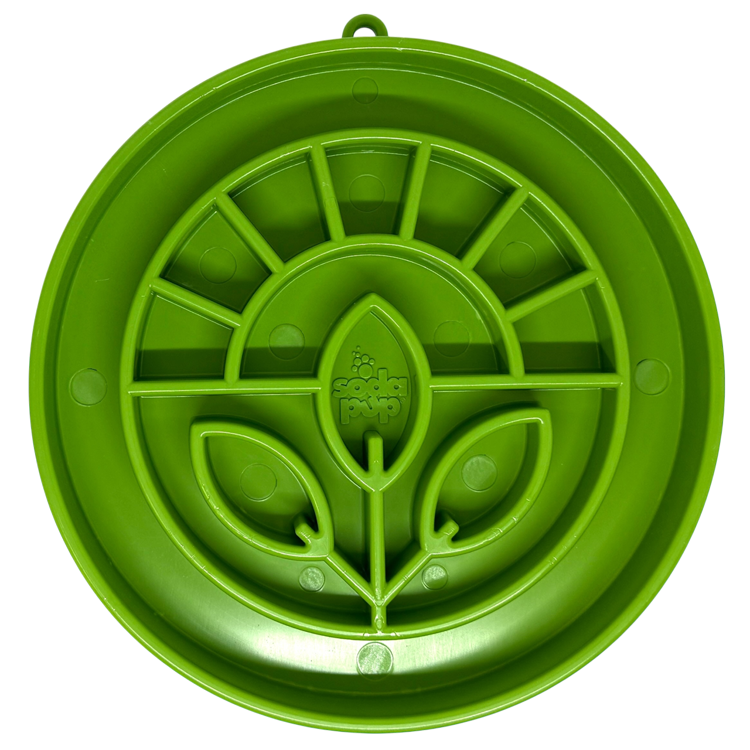 Light green SodaPup Garden eTray slow feeder