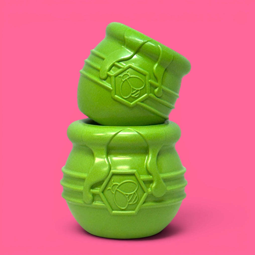 SodaPup Honey Pot eCup Treat Dispenser, Apple Green