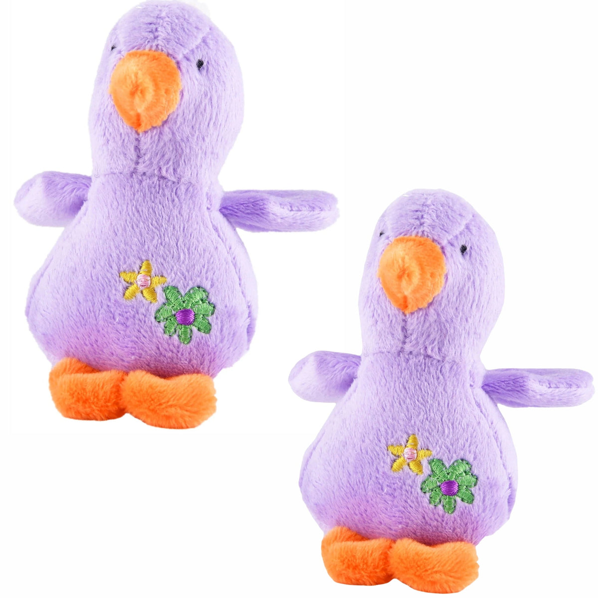 Jeffers Baby Duck Plush Squeaker Dog Toy, 4 in