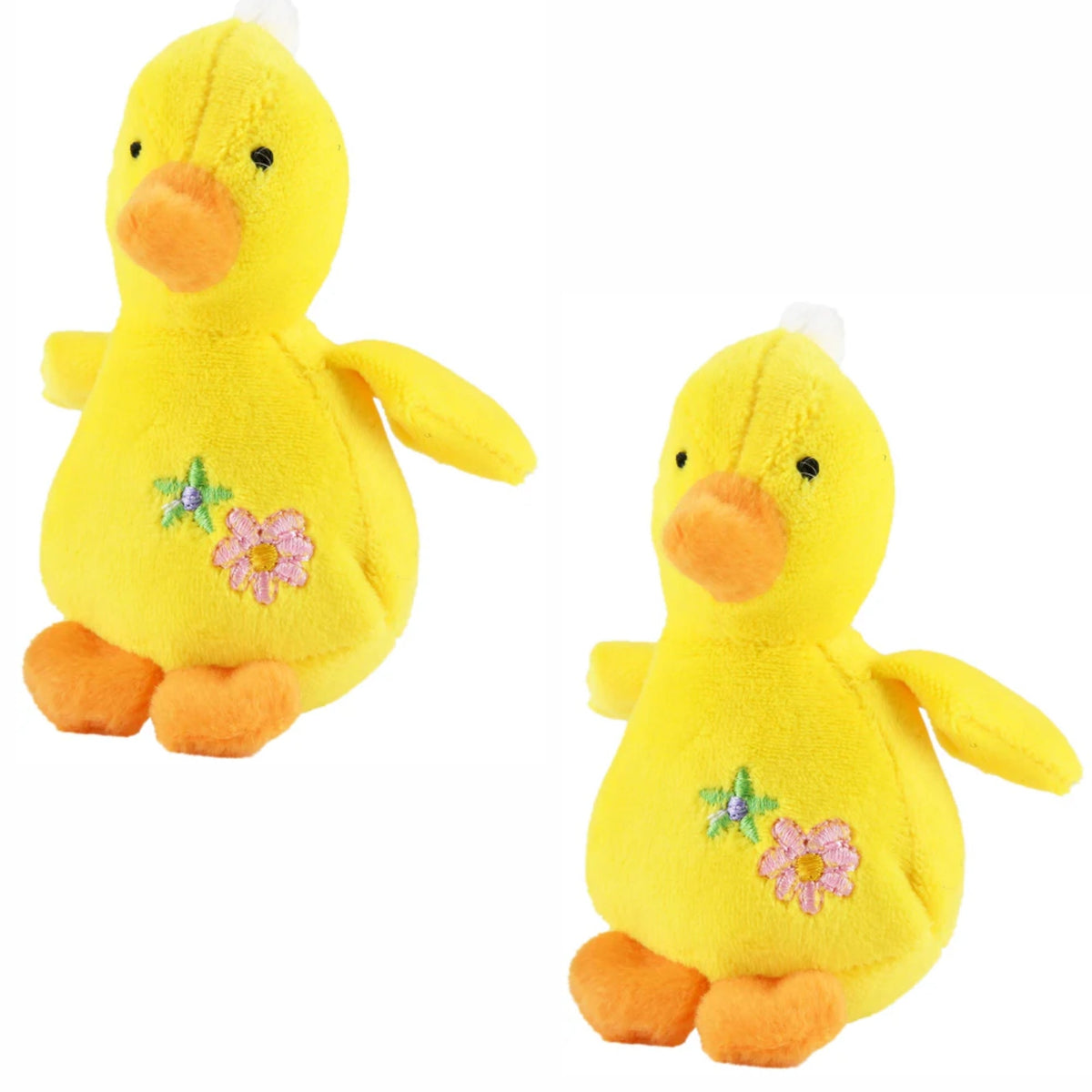 Jeffers Baby Duck Plush Squeaker Dog Toy, 4 in
