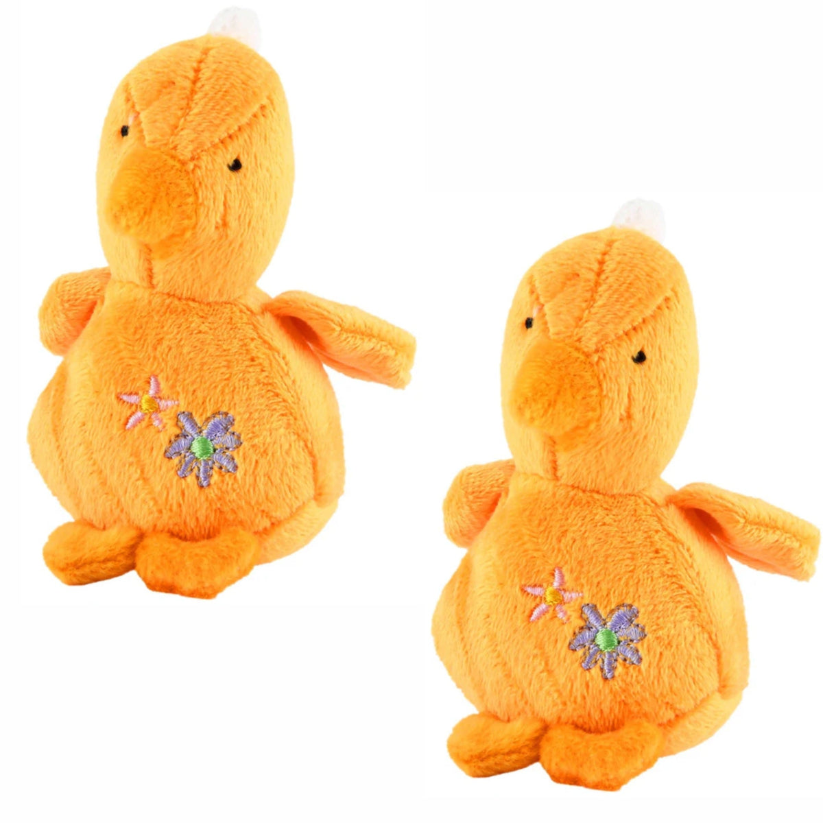 Jeffers Baby Duck Plush Squeaker Dog Toy, 4 in