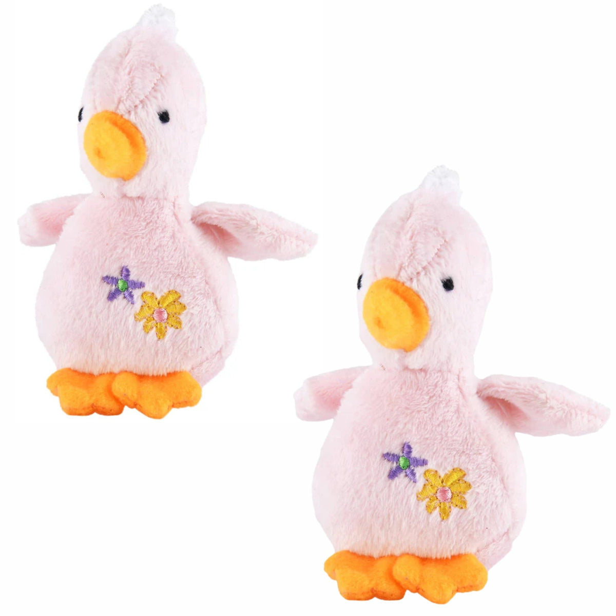 Jeffers Baby Duck Plush Squeaker Dog Toy, 4 in