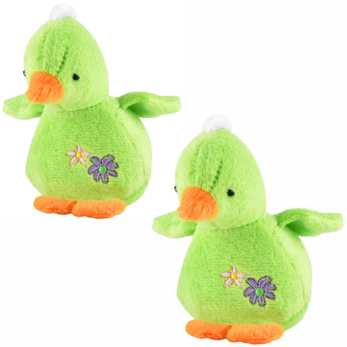Jeffers Baby Duck Plush Squeaker Dog Toy, 4 in