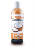 Bottle of Jeffers tearless coconut oil shampoo for dogs and cats