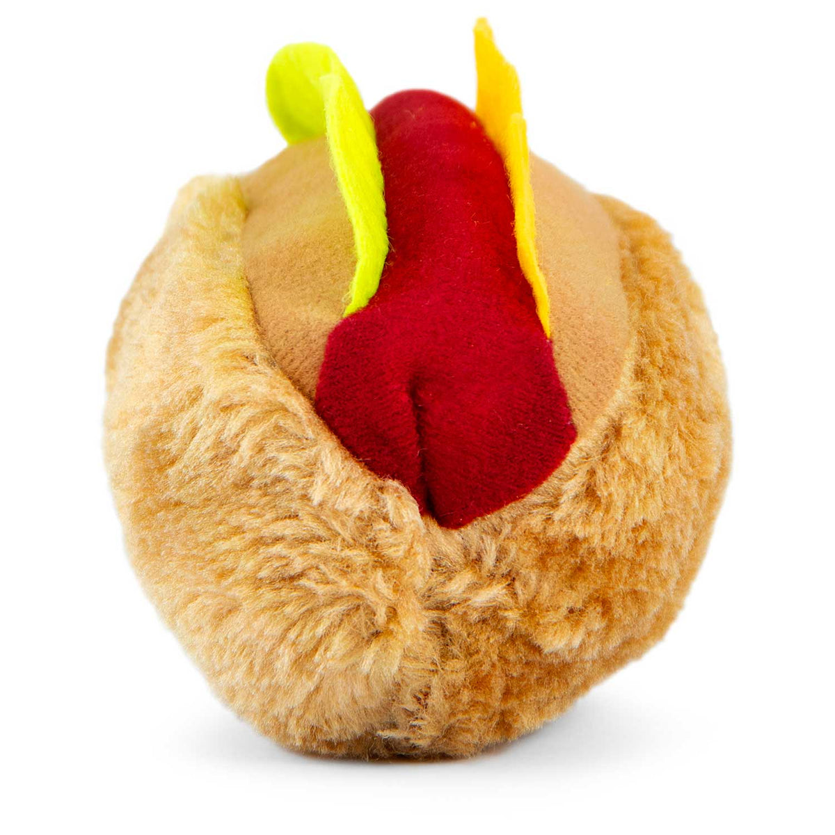 Jeffers Grill Time Plush Squeaker Dog Toy, Hamburger or Hot Dog