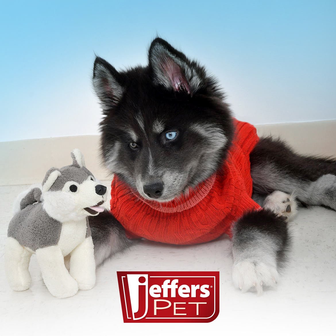 Jeffers Animal Cuddlers Plush Squeaker Dog Toy