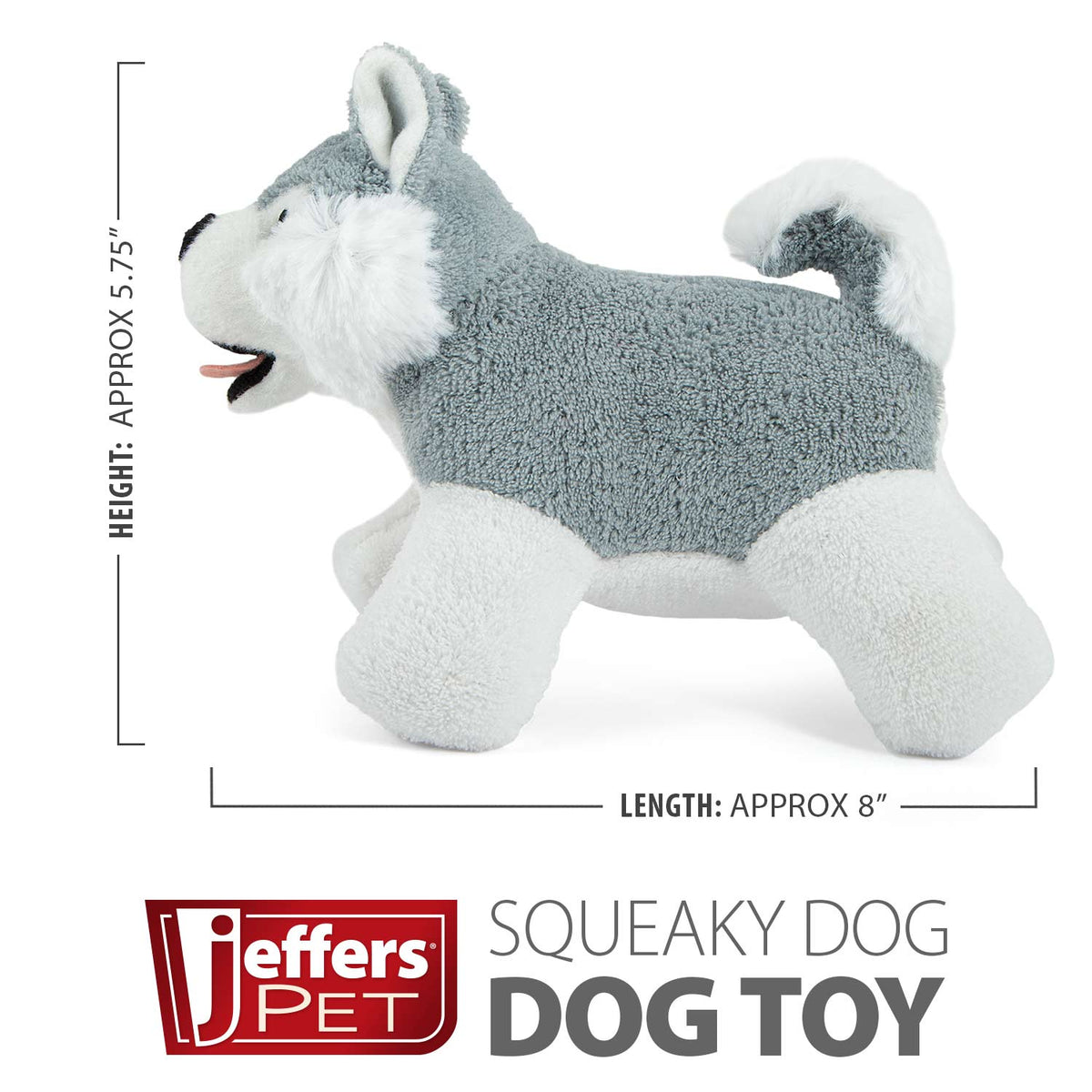 Jeffers Animal Cuddlers Plush Squeaker Dog Toy