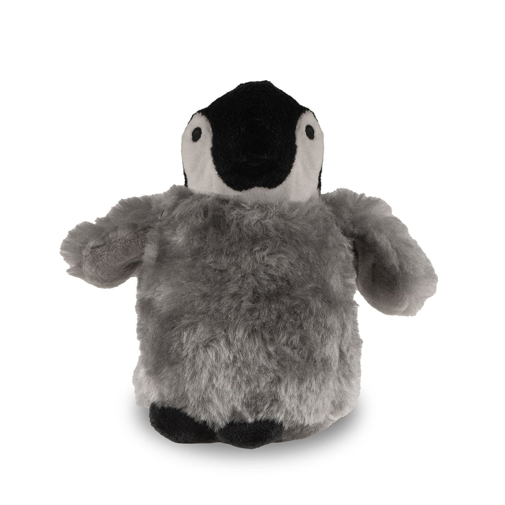 Gray baby emperor penguin plush dog toy