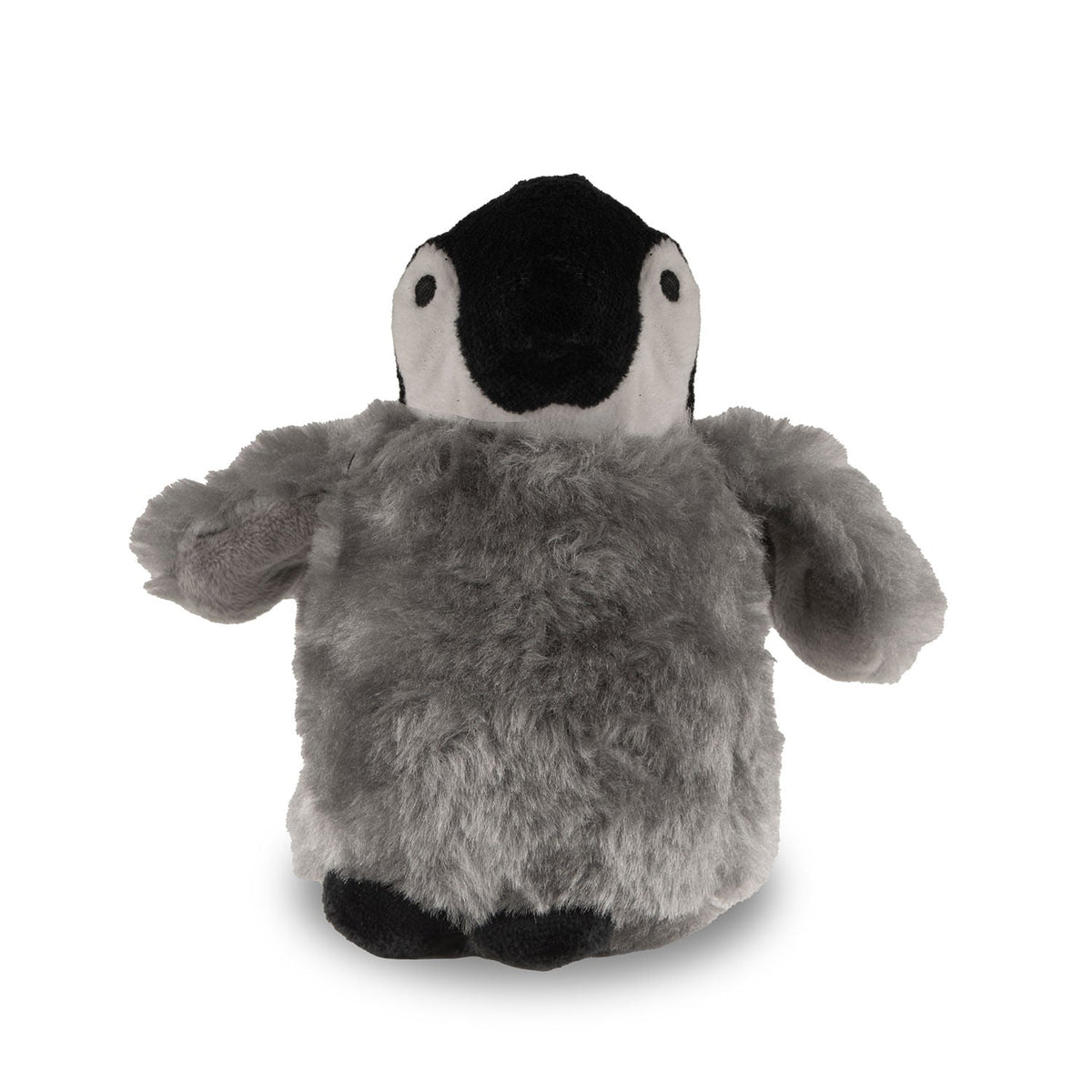 Gray baby emperor penguin plush dog toy
