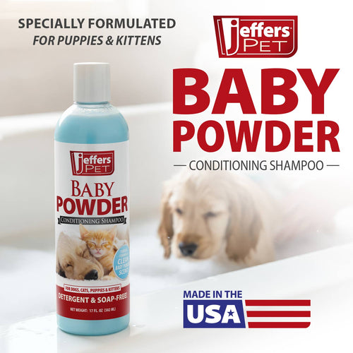 Jeffers Baby Powder Tearless Puppy & Kitten Shampoo - FurrowpetstoreGrooming & CleanupJeffers