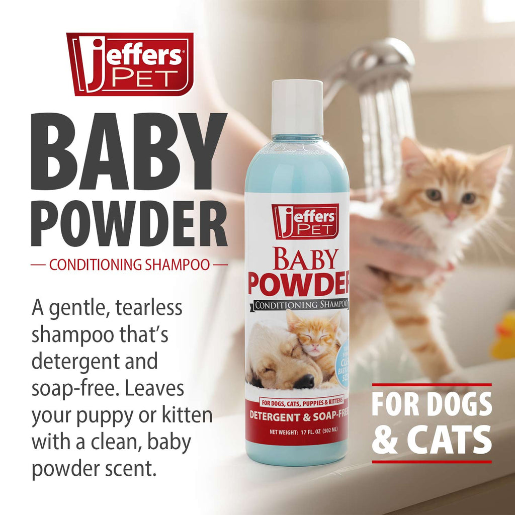Jeffers Baby Powder Tearless Puppy & Kitten Shampoo - FurrowpetstoreGrooming & CleanupJeffers