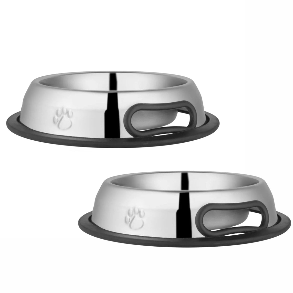 Jeffers Embossed No-Tip Stainless Steel Pet Bowl - FurrowpetstoreBowls, Feeding & EnrichmentJeffers