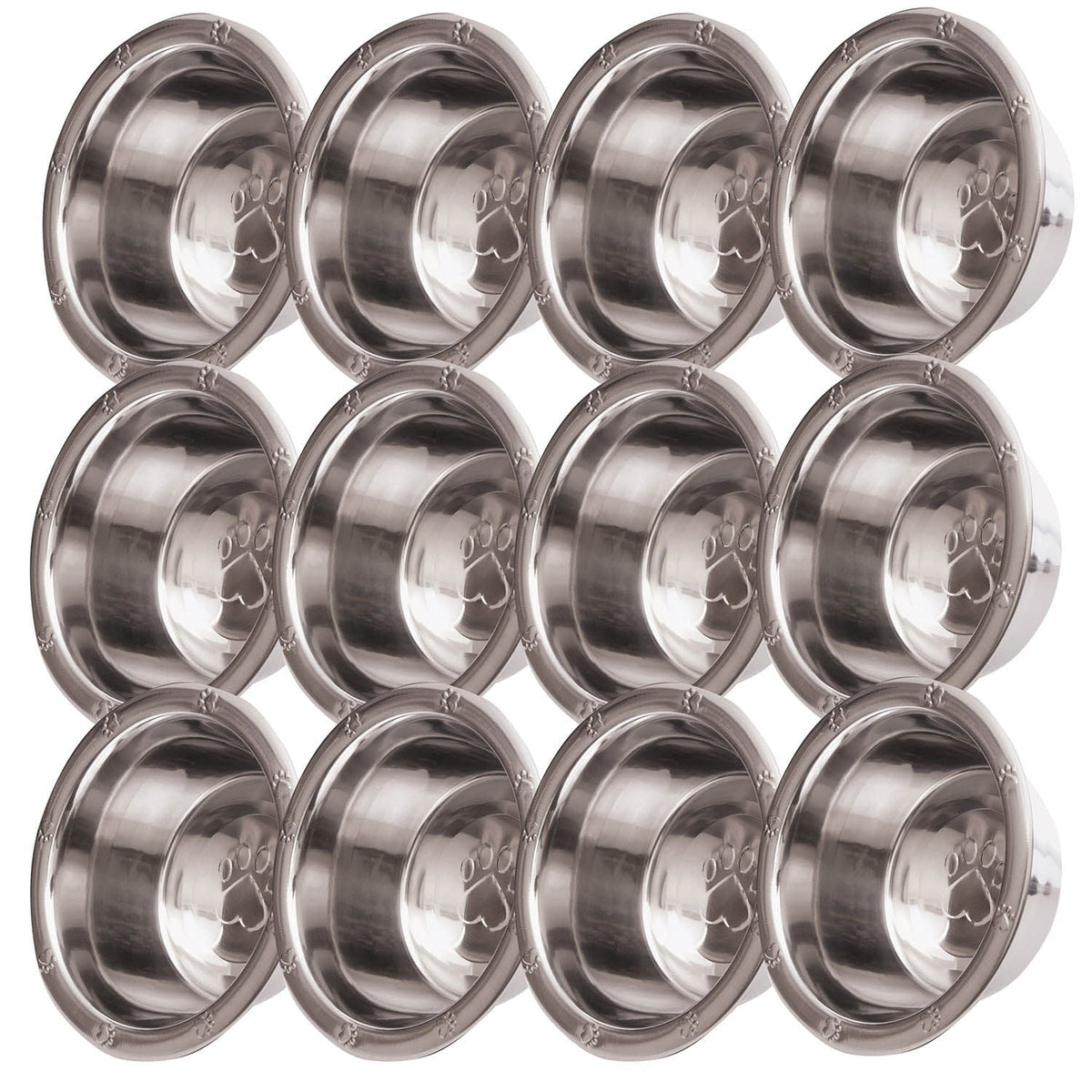 Jeffers Embossed Wide-Lip Stainless Steel Pet Bowl - FurrowpetstoreBowls, Feeding & EnrichmentJeffers