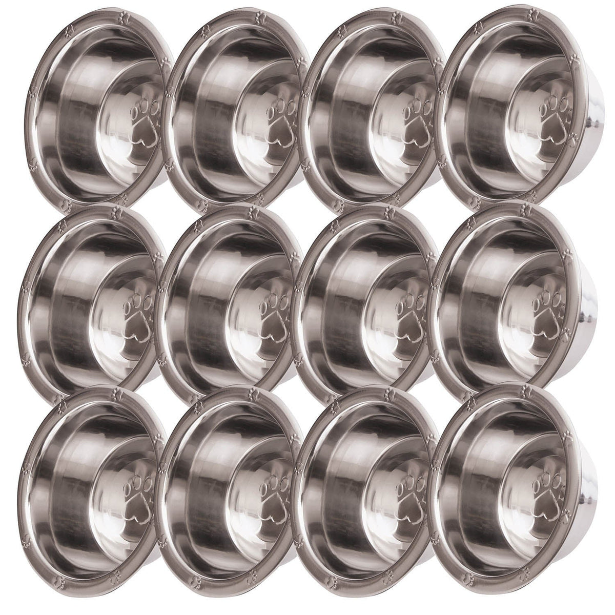 Jeffers Embossed Wide-Lip Stainless Steel Pet Bowl - FurrowpetstoreBowls, Feeding & EnrichmentJeffers