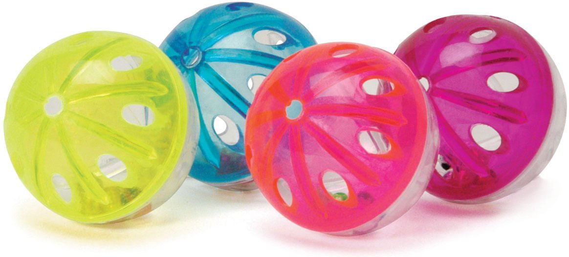 Jeffers Jingle Balls Cat Toy, 4 Pack - FurrowpetstoreToysJeffers