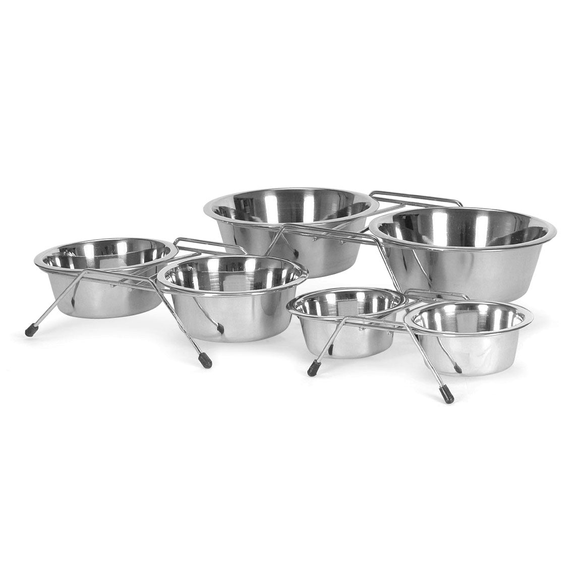 Jeffers Low Profile Stainless Steel Double Diner