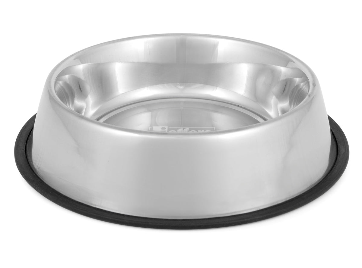 Jeffers No-Skid No-Tip Stainless Steel Pet Bowl - FurrowpetstoreBowls, Feeding & EnrichmentJeffers