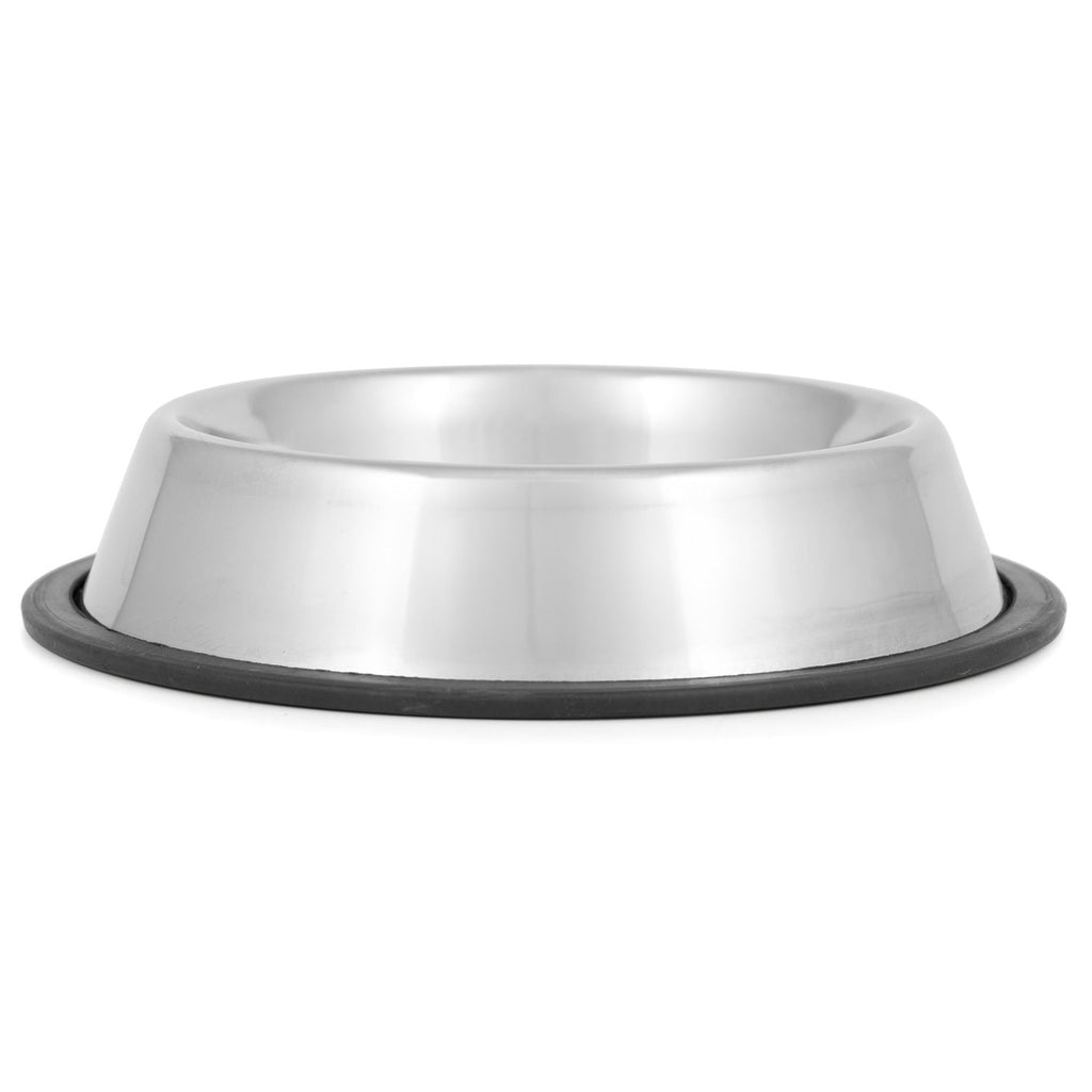 Jeffers No-Skid No-Tip Stainless Steel Pet Bowl