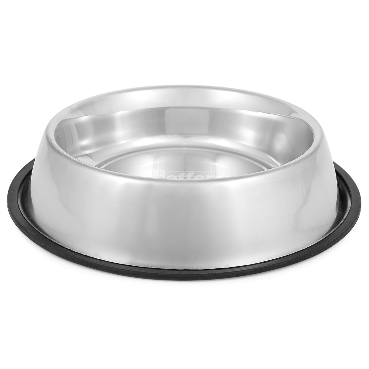 Jeffers No-Skid No-Tip Stainless Steel Pet Bowl