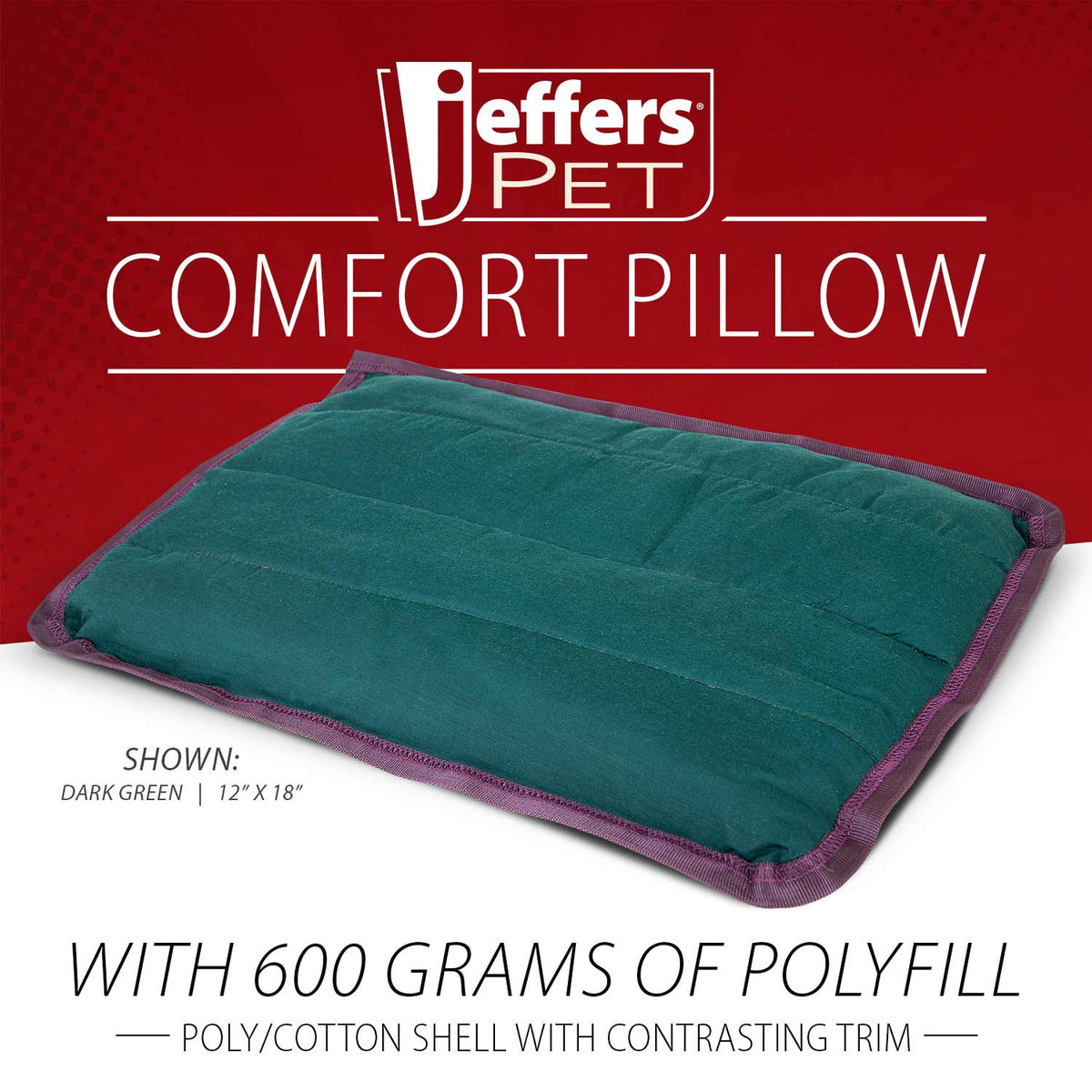 Jeffers Washable Comfort Dog Pillow