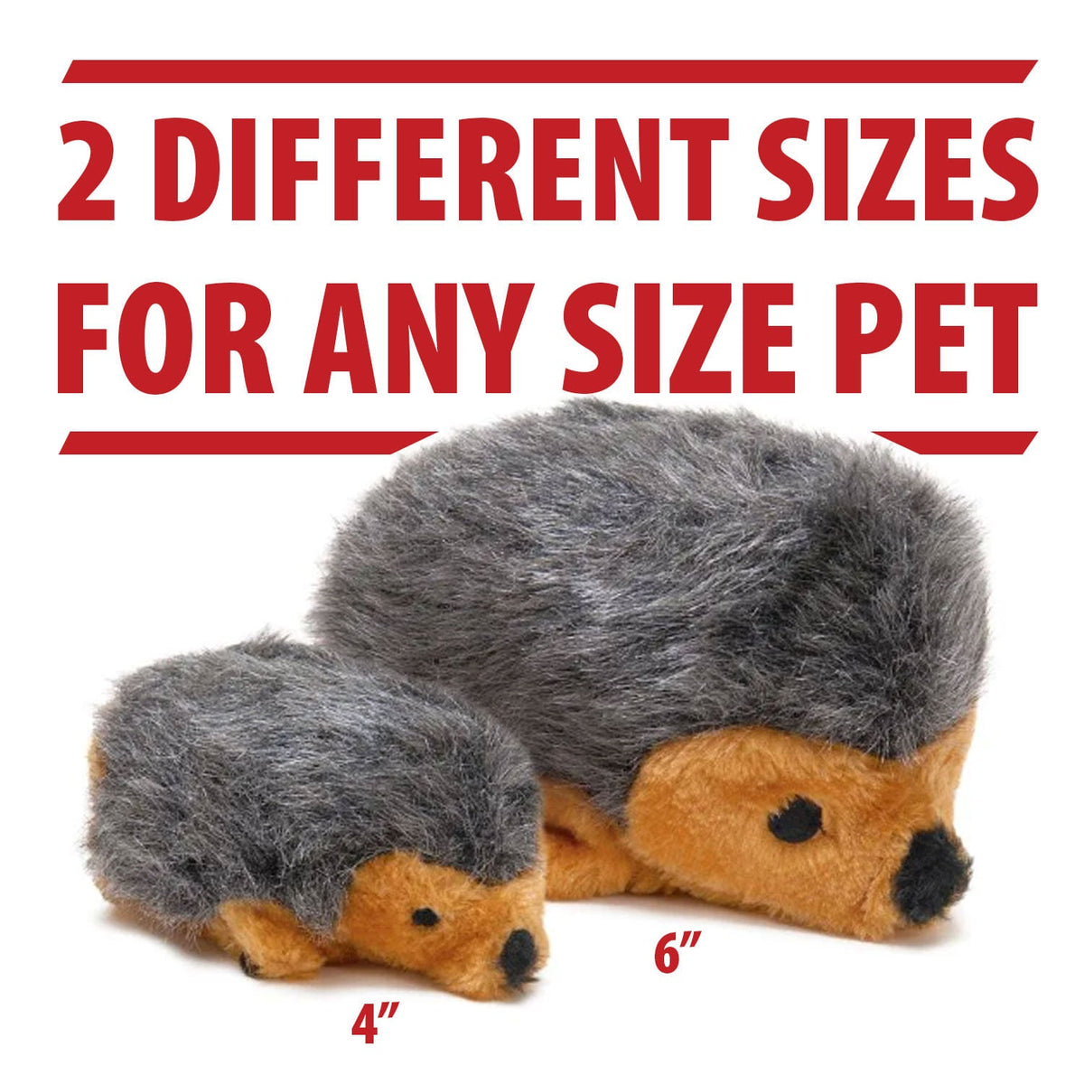 Jeffers Plush Hedgehog Squeaker Dog Toy - FurrowpetstoreToysJeffers