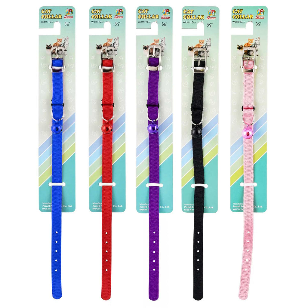 Jeffers Adjustable Nylon Cat Collar with Bell