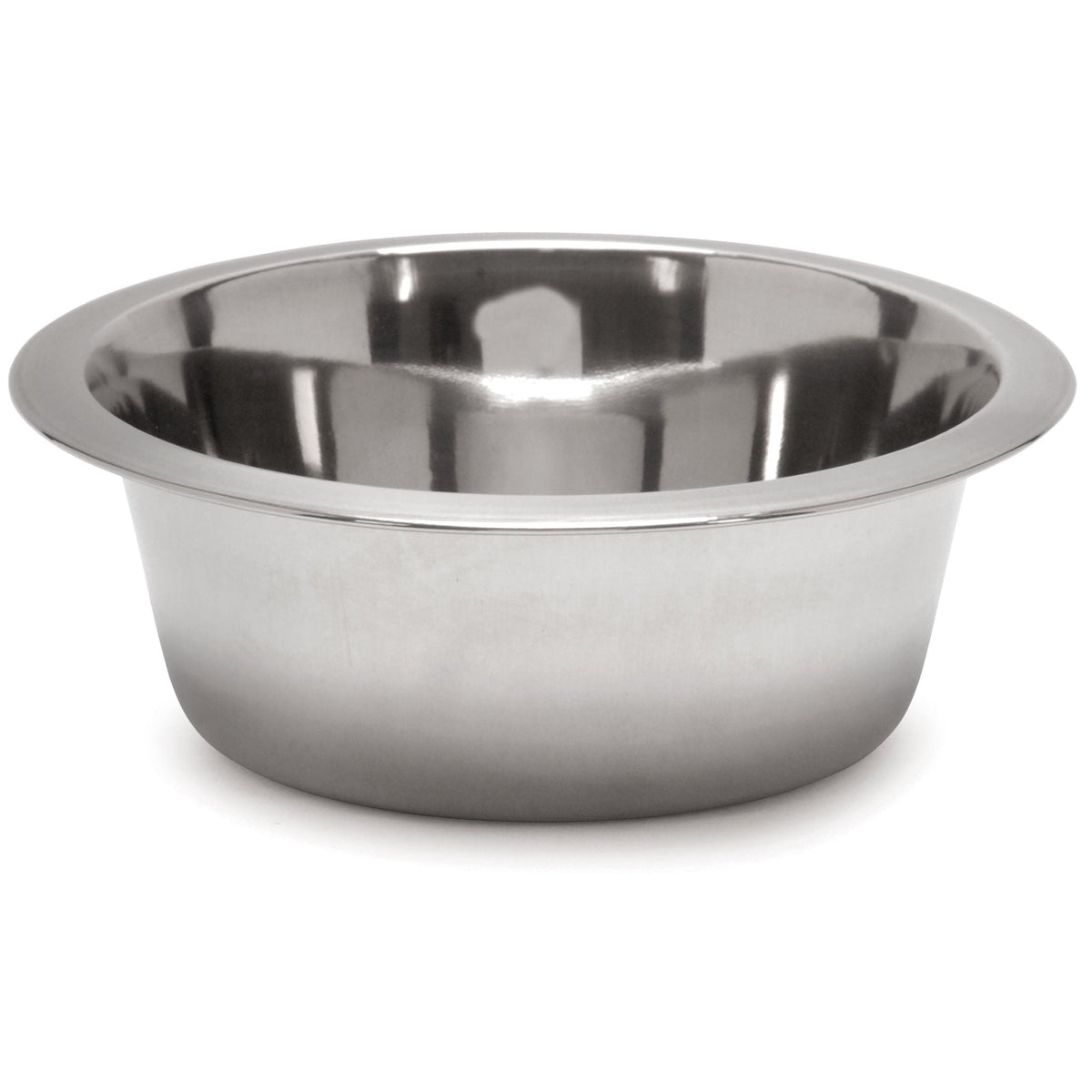 Standard-weight stainless steel pet bowl