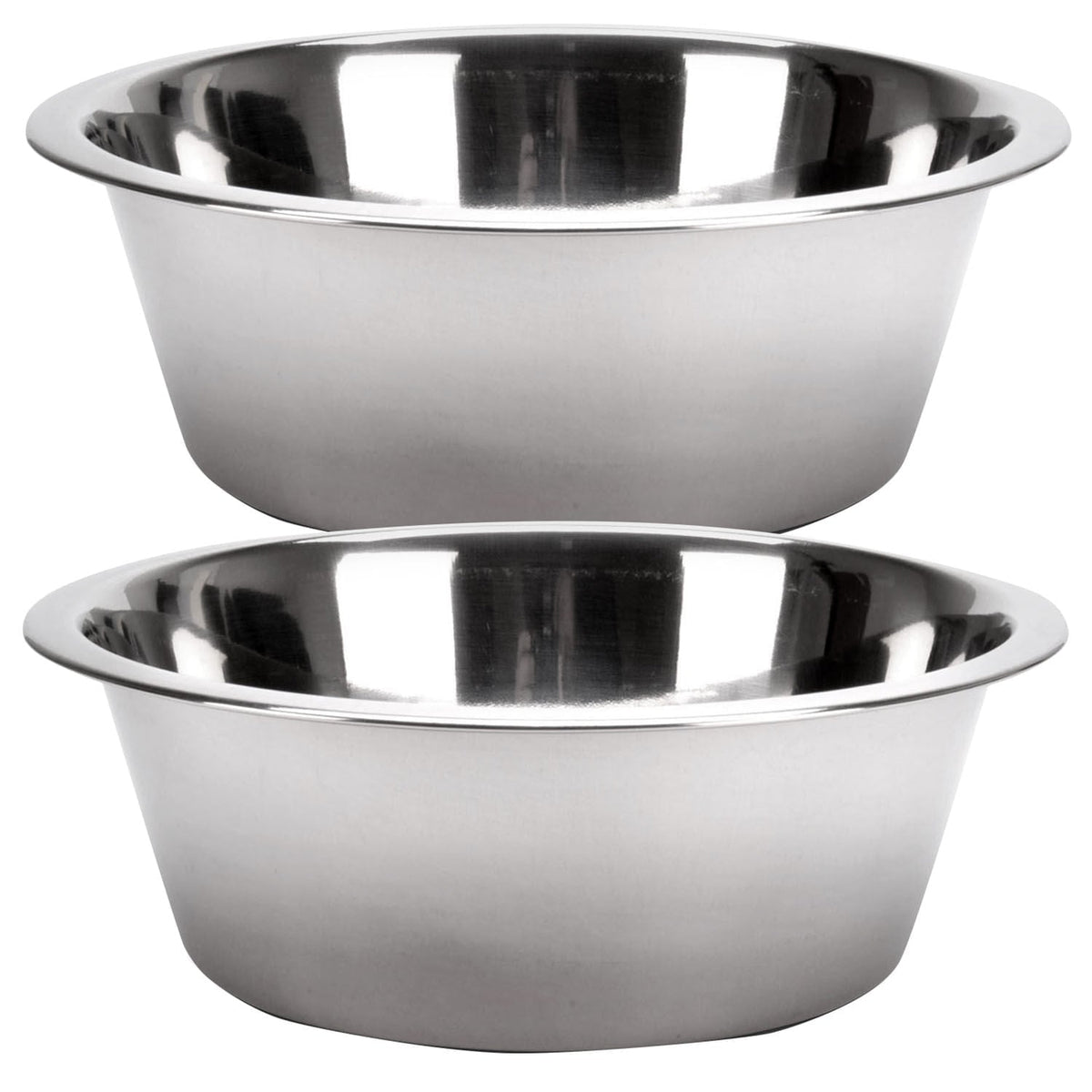 Jeffers Standard-Weight Stainless Steel Pet Bowl