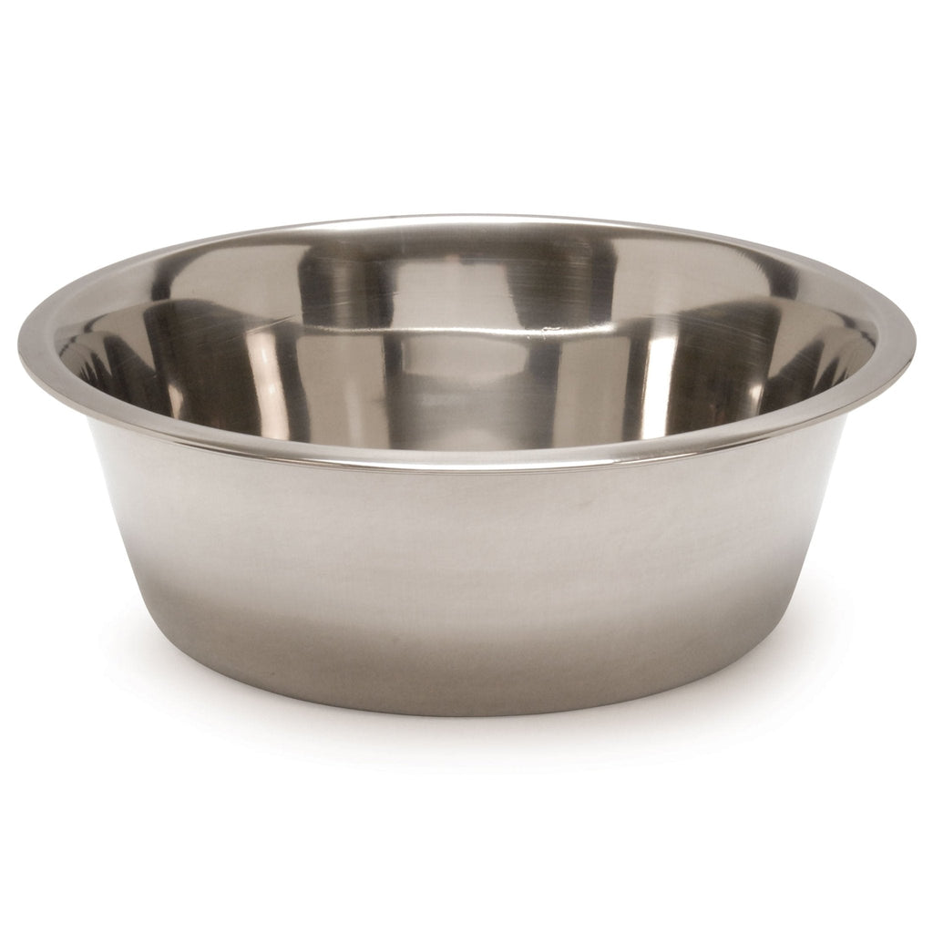Jeffers Standard-Weight Stainless Steel Pet Bowl