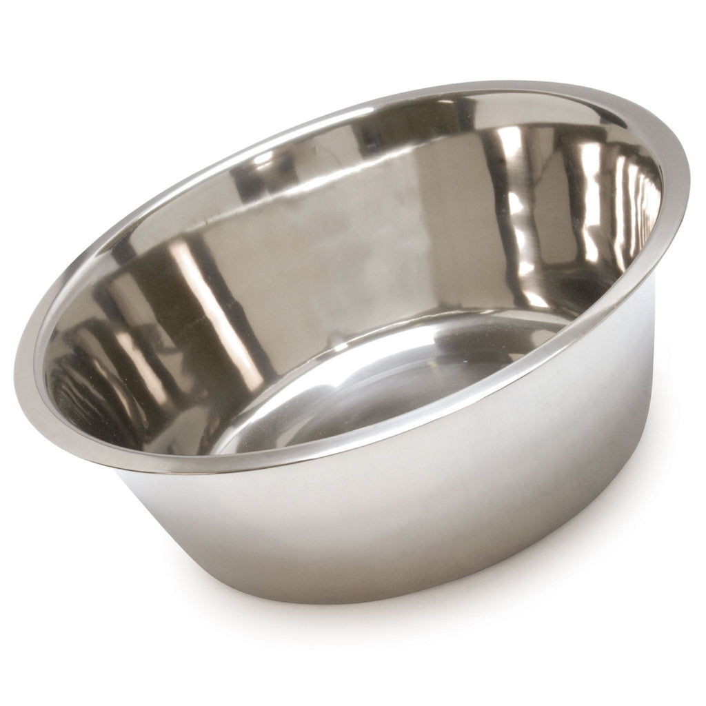 Jeffers Standard-Weight Stainless Steel Pet Bowl