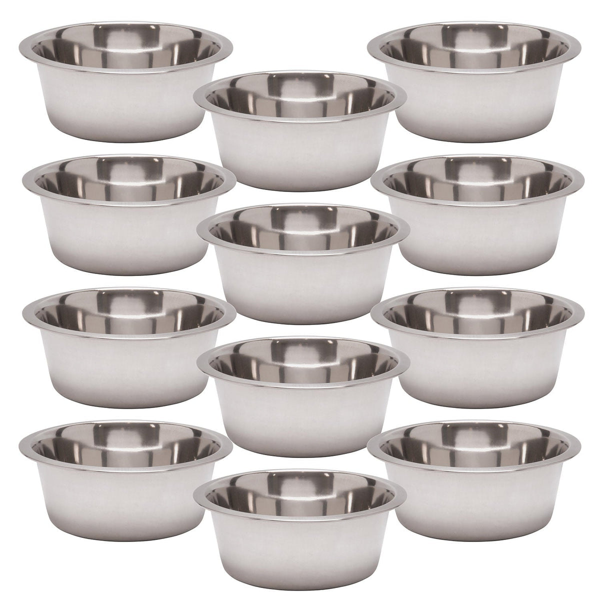 Jeffers Standard-Weight Stainless Steel Pet Bowl