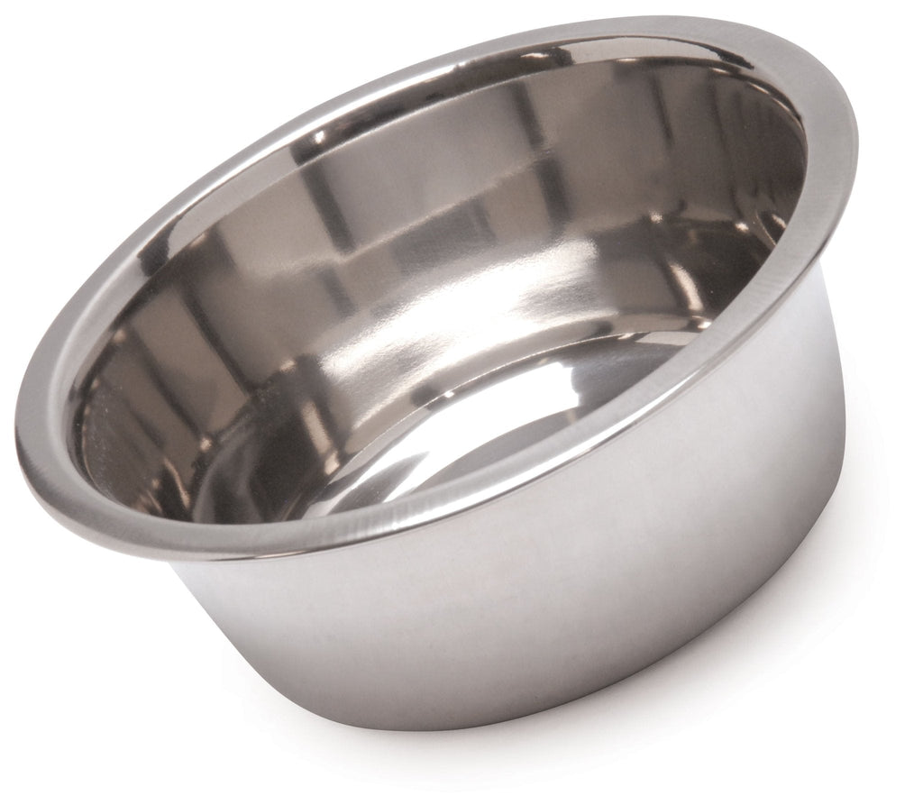 Jeffers Standard-Weight Stainless Steel Pet Bowl