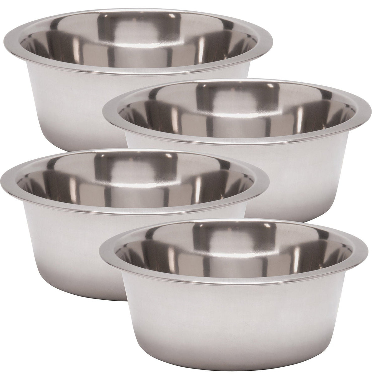 Jeffers Standard-Weight Stainless Steel Pet Bowl