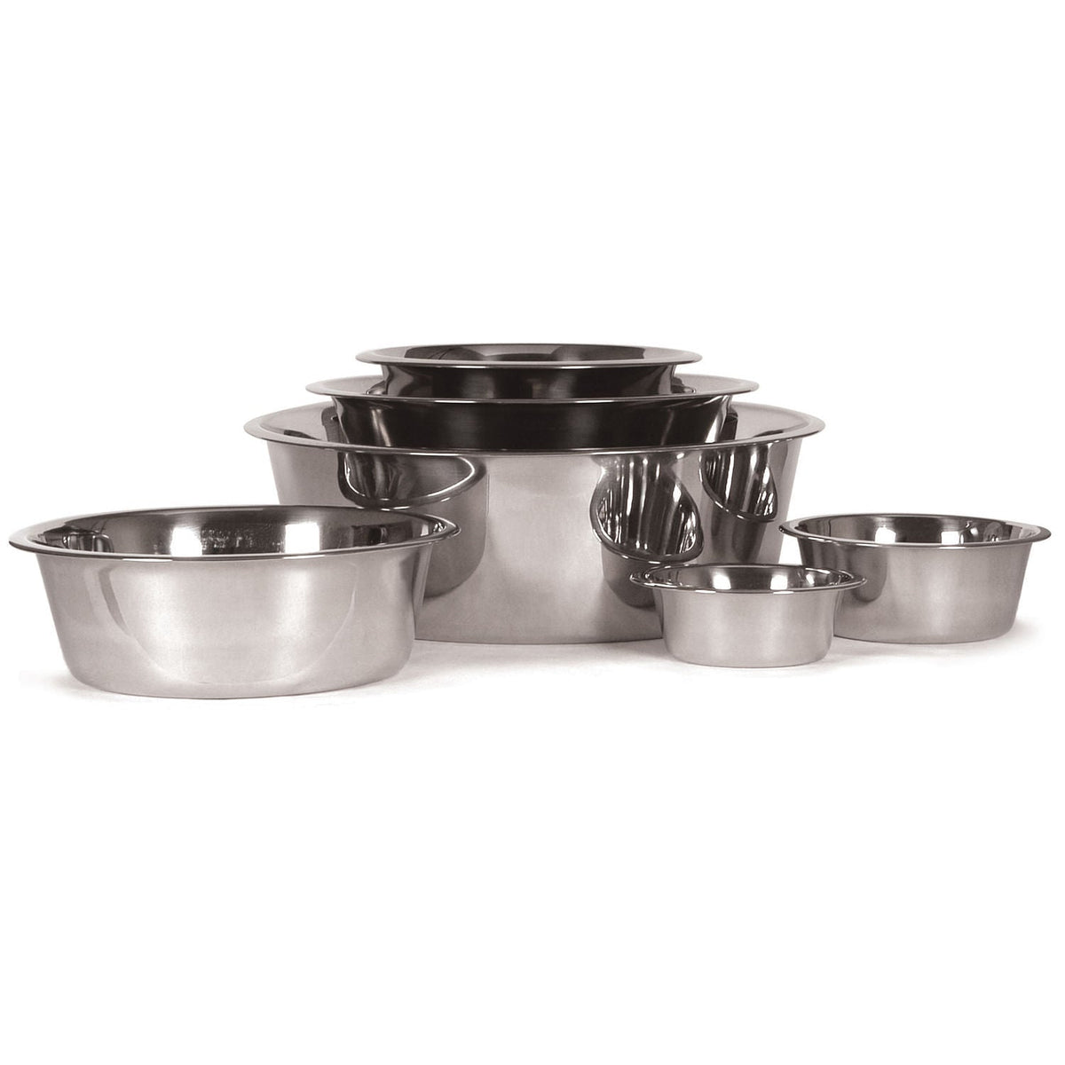 Jeffers Standard-Weight Stainless Steel Pet Bowl