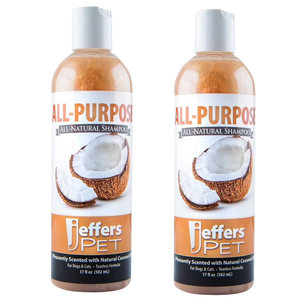Jeffers Tearless Coconut Oil Shampoo for Dogs & Cats - FurrowpetstoreGrooming & CleanupJeffers