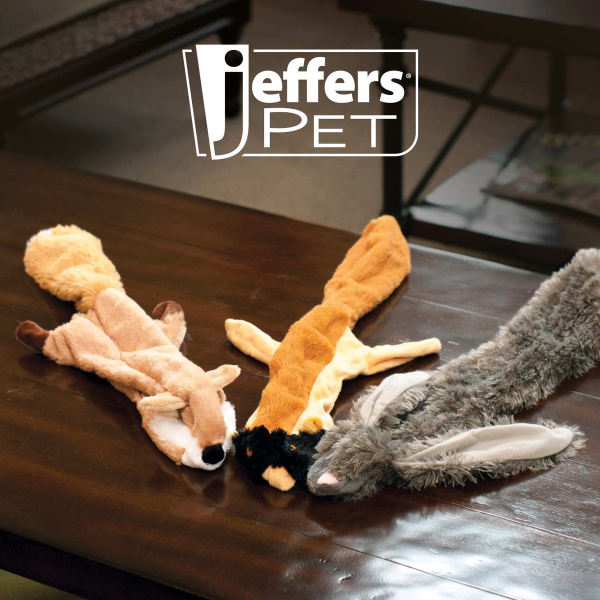 Jeffers Thinnies Unstuffed Plush Dog Toy, 21 in - FurrowpetstoreToysJeffers