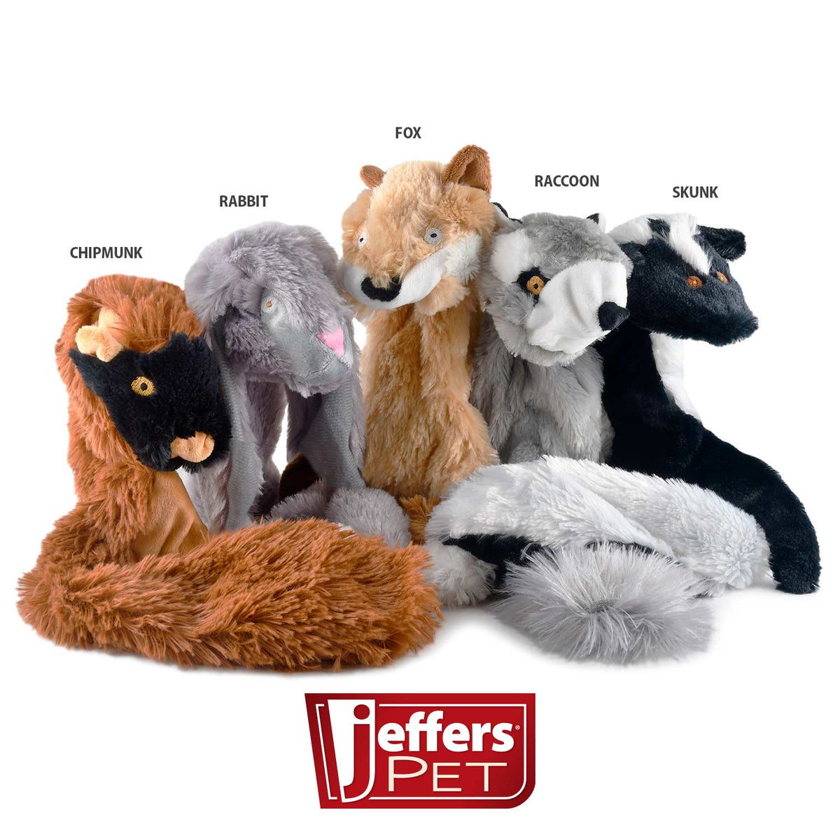 Jeffers Thinnies Unstuffed Plush Dog Toy, 21 in
