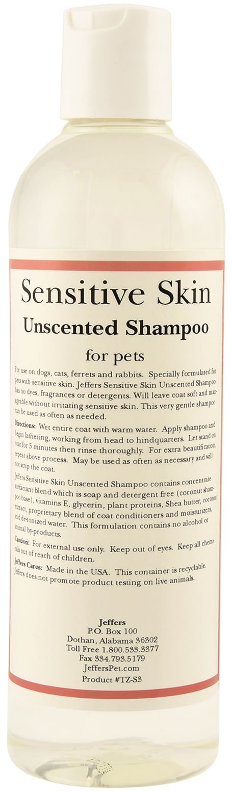 Jeffers Unscented Sensitive Skin Pet Shampoo - FurrowpetstoreGrooming & CleanupJeffers