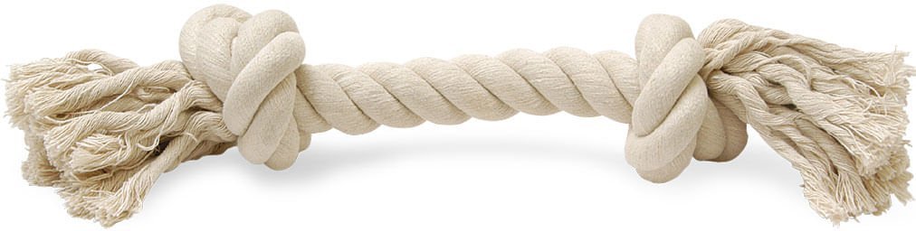 Jeffers White Rope Bone Tug Toy for Dogs - FurrowpetstoreToysJeffers