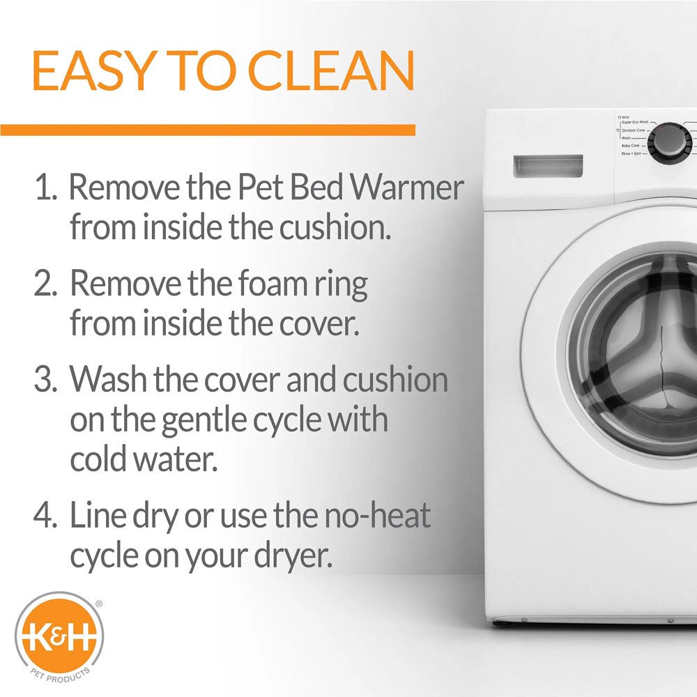 K&H Pet Products Thermo-Kitty Bed Indoor Heated Cat Bed – Safe, Energy Efficient & Washable - FurrowpetstoreBeds & FurnitureJeffers