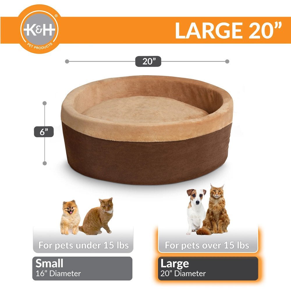 K&H Pet Products Thermo-Kitty Bed Indoor Heated Cat Bed – Safe, Energy Efficient & Washable - FurrowpetstoreBeds & FurnitureJeffers