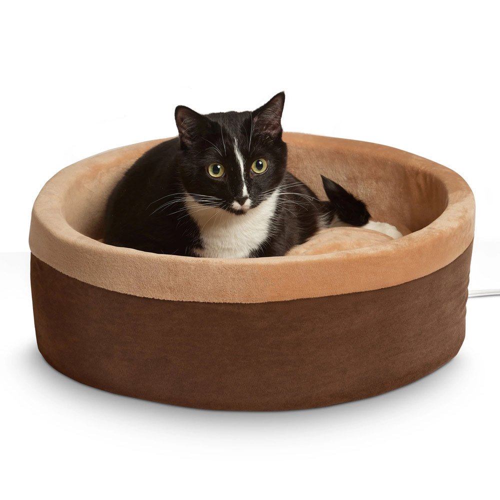 K&H Thermo-Kitty heated cat bed with soft foam walls
