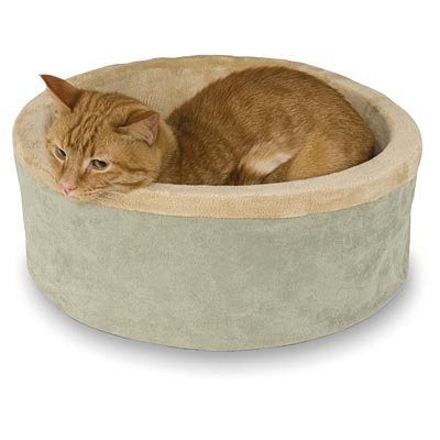 K&H Pet Products Thermo-Kitty Bed Indoor Heated Cat Bed – Safe, Energy Efficient & Washable - FurrowpetstoreBeds & FurnitureJeffers