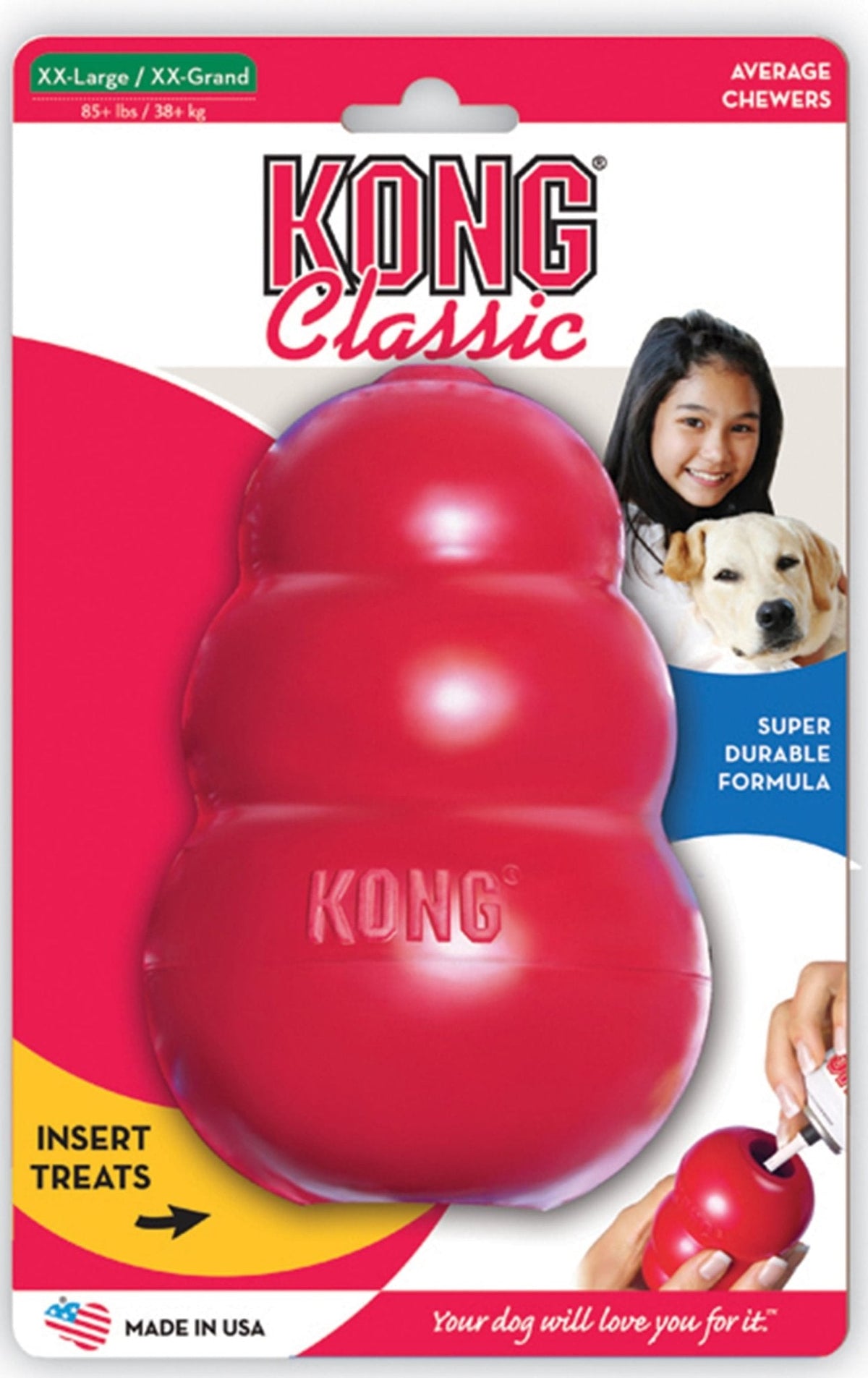 KONG Classic Stuffable Rubber Dog Toy - FurrowpetstoreToysJeffers