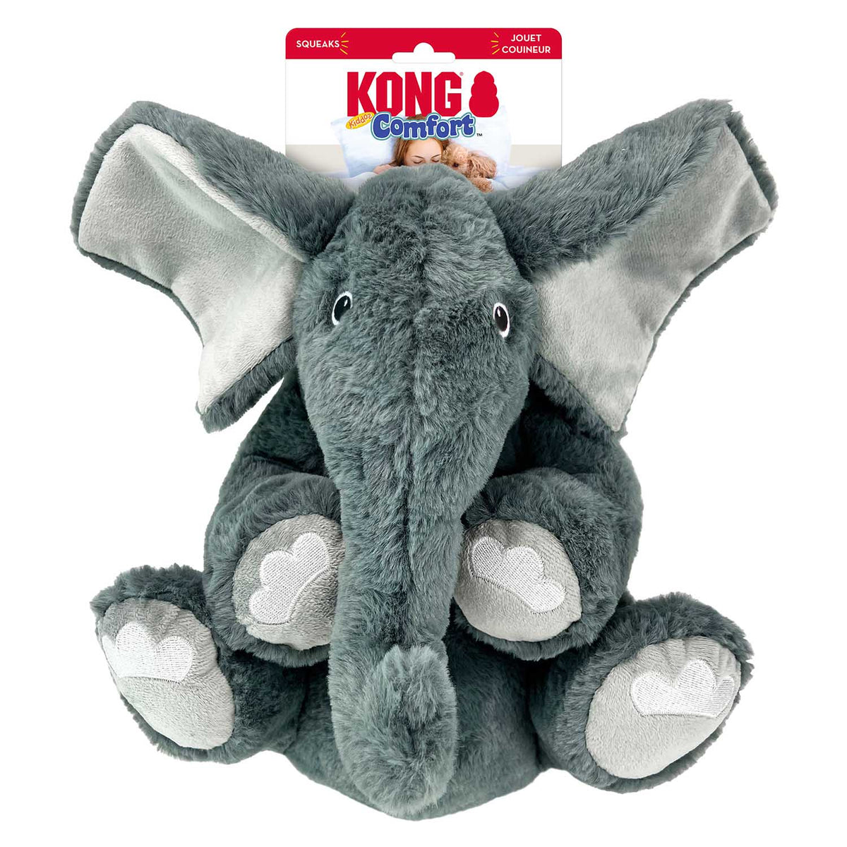 KONG Comfort Kiddos jumbo plush elephant dog toy