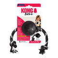 Black KONG Extreme ball with cotton rope