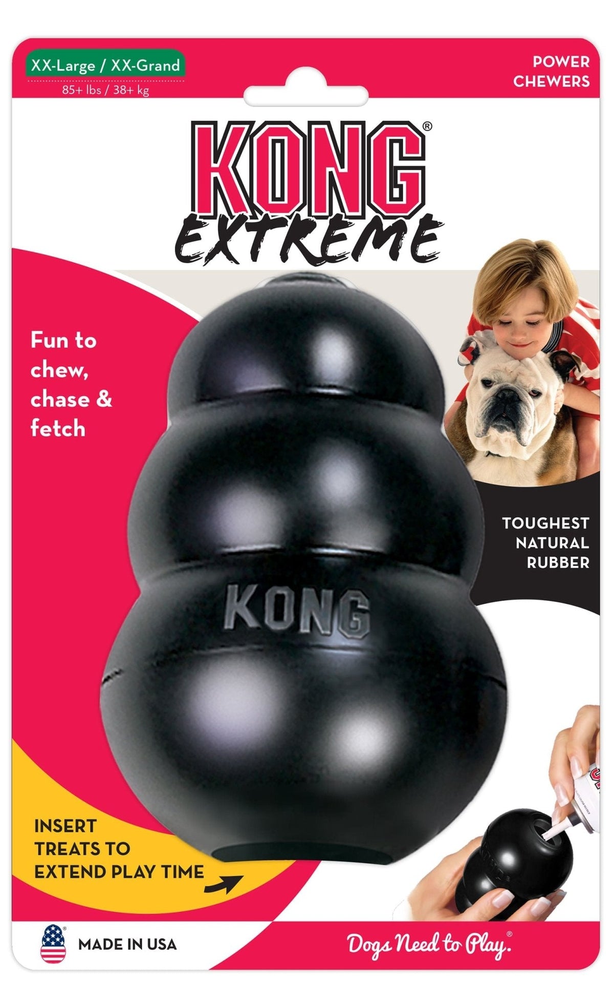 KONG Extreme Stuffable Rubber Dog Toy - FurrowpetstoreToysJeffers
