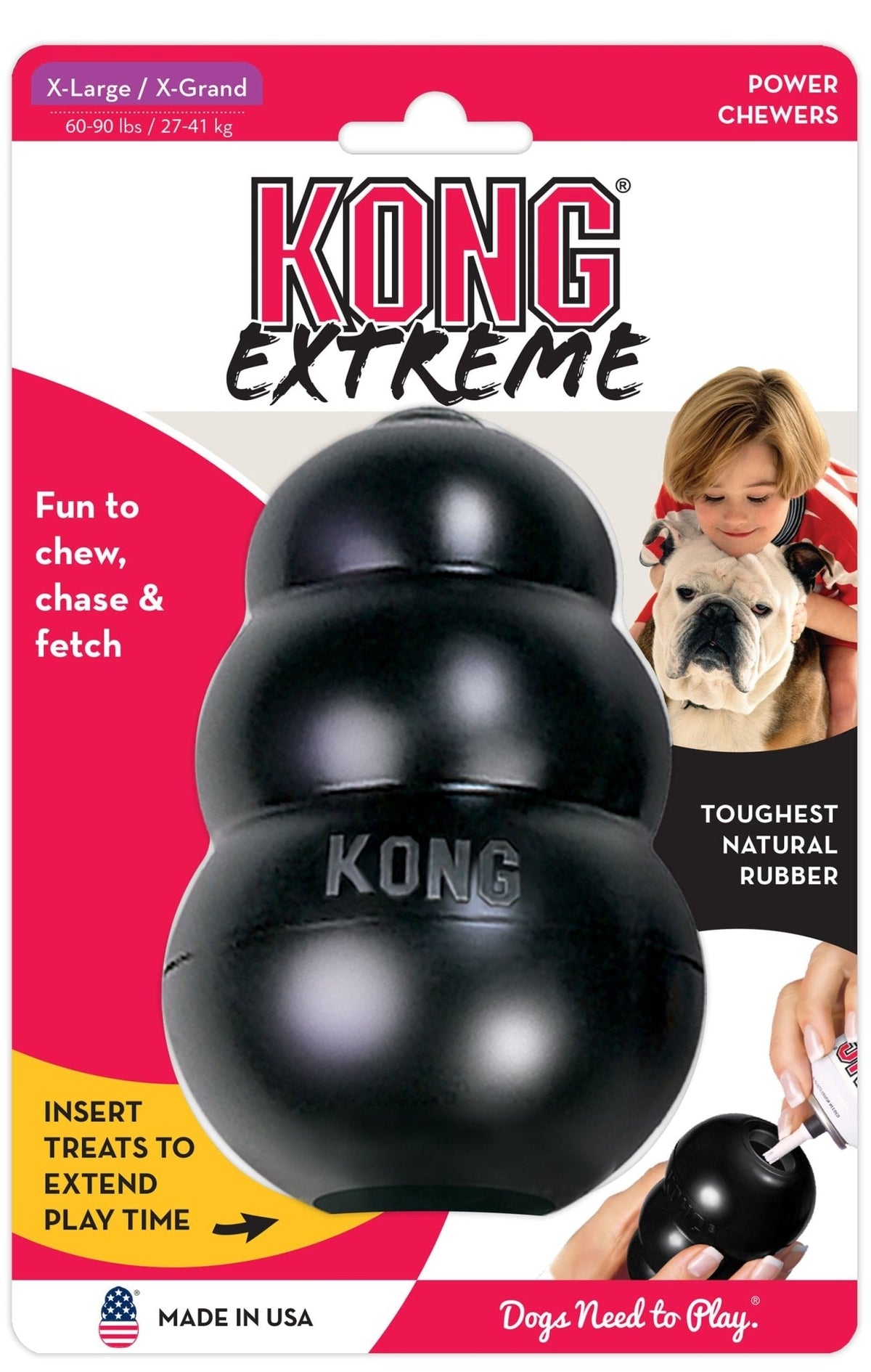 KONG Extreme Stuffable Rubber Dog Toy - FurrowpetstoreToysJeffers