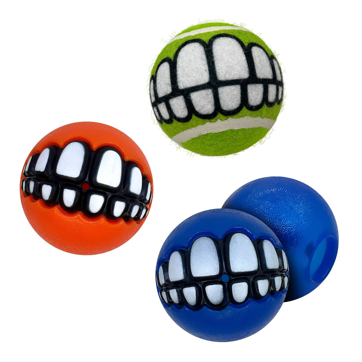 KONG Grinz smiling treat ball dog toy