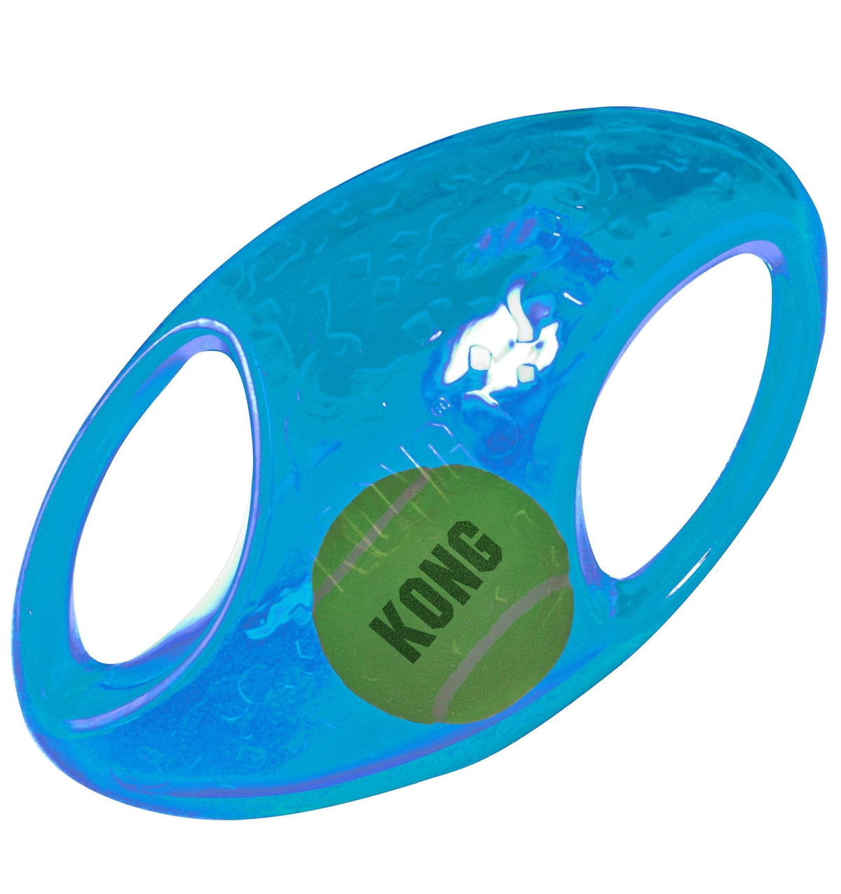 KONG Jumbler Football dog toy with handles